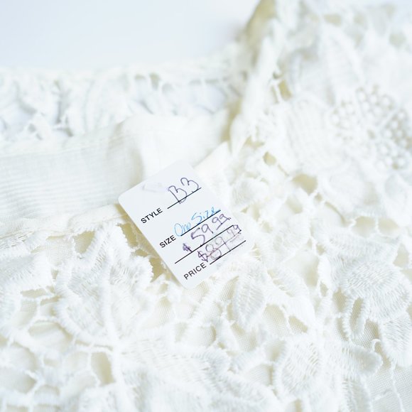 NWT 2 Piece Lace Top Over Tulle Underlay Dress - Picture 8 of 10